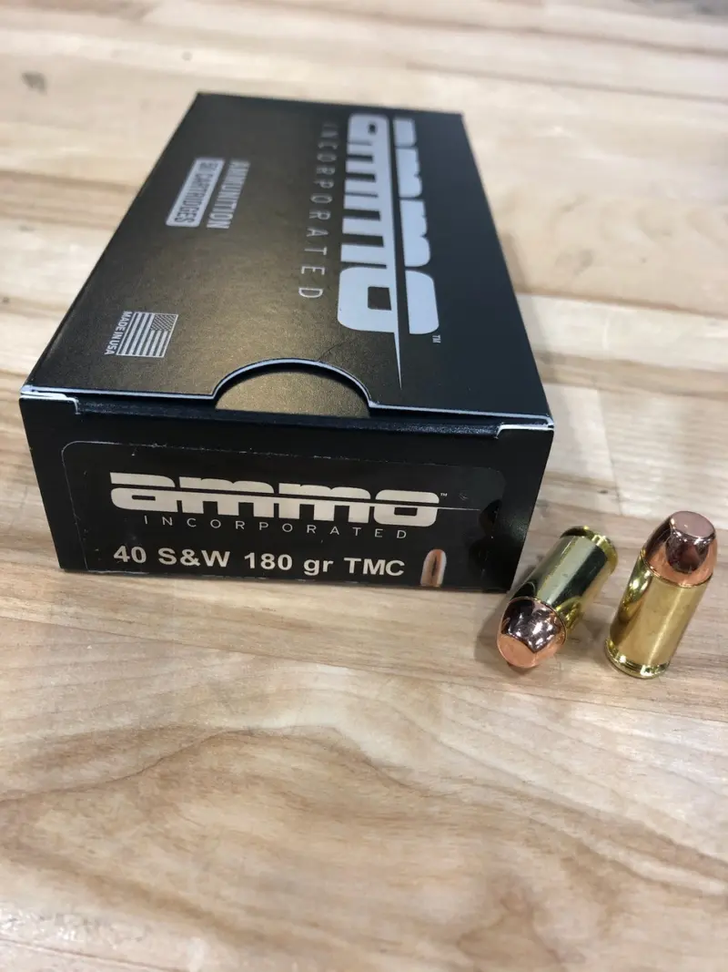 Ammo Incorporated 40 S 180 Grain Total Metal Coating AI40180TMC-A50 50 Rounds