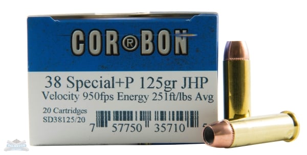 CORBON 38SPL+P 125GR JHP 20/500 - No Credit Card Fees - Low, flat rate shipping