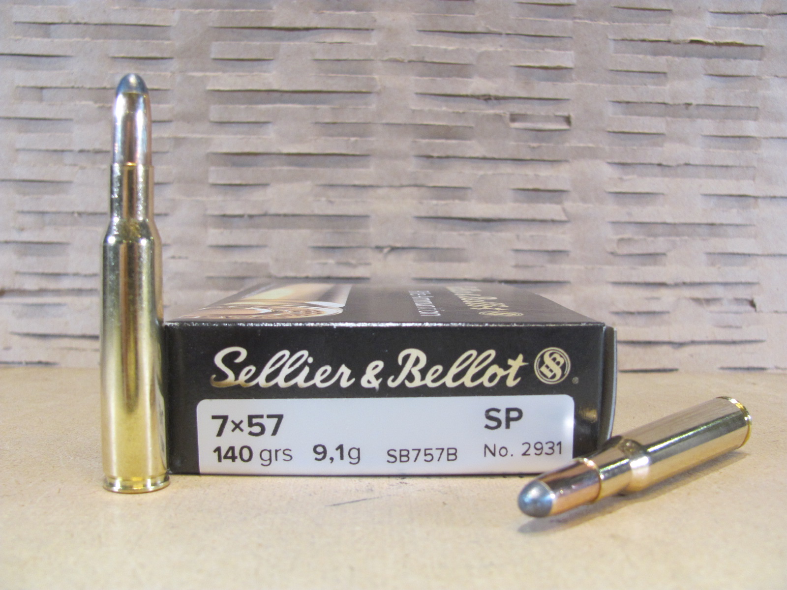 400 Round Case – 7×57 Mauser 140 Grain Soft Point Ammo by Sellier Bellot – SB757B