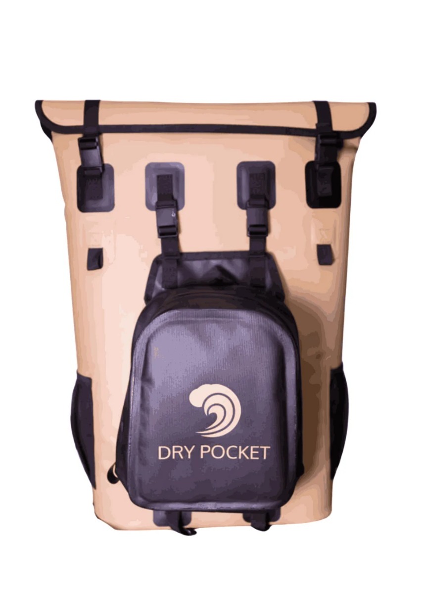 Dry Pocket Backpack Cooler/Dry Bag Combo, Desert Storm - 1174