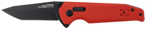 SOG Knives Vision XR LTE Folding Knife Tanto, Red - SOG12-57-08-57