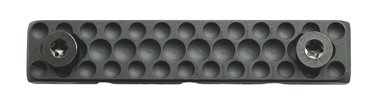 Forward Controls Design - Panel, Cable Management, aluminum, black, 3.14" 2 MLOK slot - PCM-L, Black