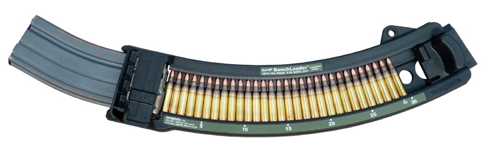 Maglula Range BenchLoader AR-15/M4 .223 Rem/5.56 Polymer Magazine Loader, Black - BL71B