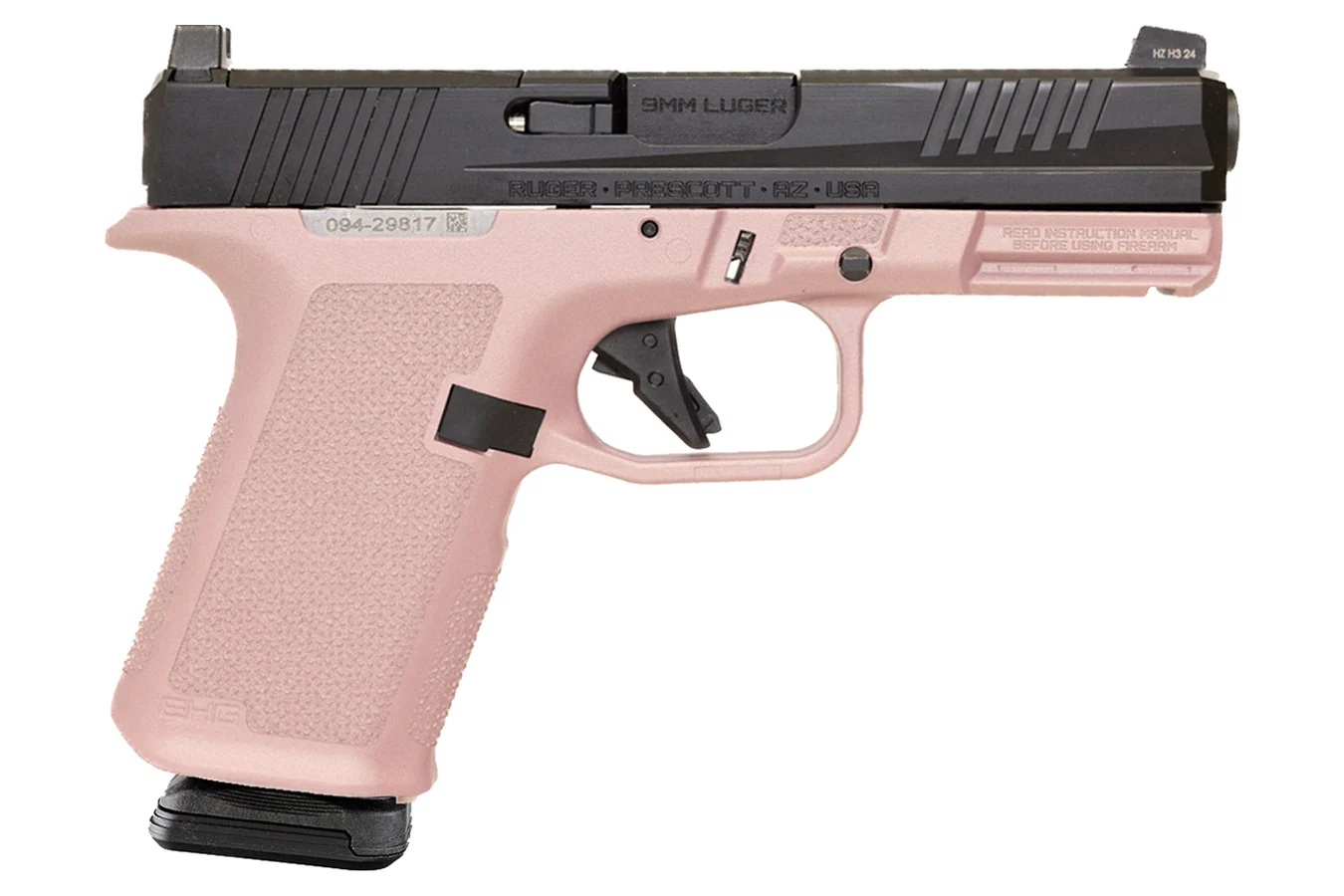 Ruger RXM 4" 9mm (2)15rd Pistol, Pink Champagne - 19400-PINK