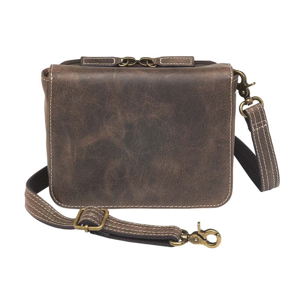 Gun Tote'n Mamas Crossbody Organizer Concealed Carry Purse, Brown Buffalo - GTM-CZY/15