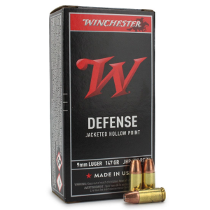 Winchester Ammo Subsonic Defense 9mm, 147gr JHP, 50rd Box
