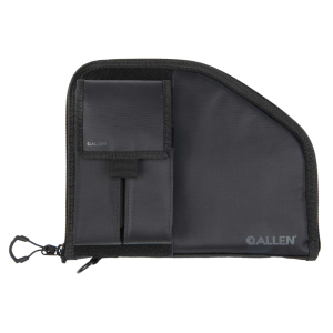 ALLEN 78-9 PISTOL CASE W/MAG POUCH FULLSIZE BLK