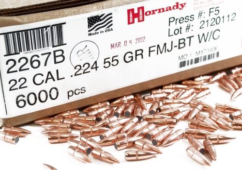 Hornady 22 Cal (.224) FMJ-BT Bullets w/c - 55gr - 6000ct  -2267B