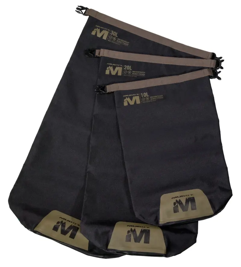 MUDDY MUD-WDB-SET-BLK WTRPROOF DRY BAG SET