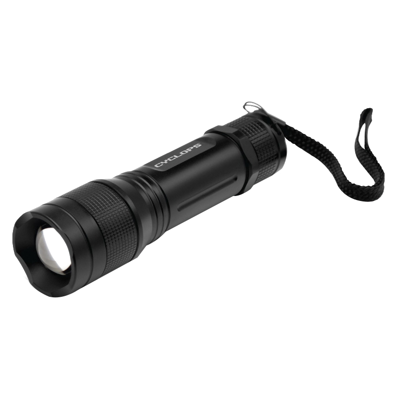 Cyclops 350 lm Cree XTE LED Weather-Resistant Tactical Flashlight, Black - CYC-TF350