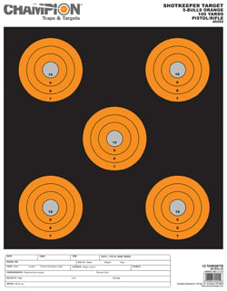 Champion SHOTKEEPER 5BULLS ORANGE LARGE 12PK 45555