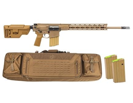 PSA Sabre-10A2 "Super Sass" Forged 20" .308 5R Rifle w/15"Sabre Lock up rail,  B5 CPS Stock,  3 Mags, and Bag - FDE