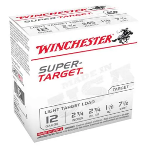 Winchester Ammo Super Target 12 Gauge 2.75 1-1/8 oz 7.5 Shot 250rd CASE