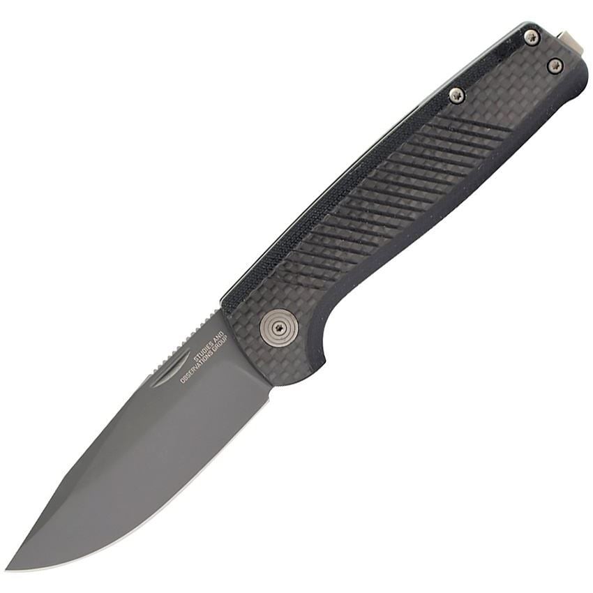 SOG Knives Terminus SJ LTE Folding Knife, Clip Point, Black - Lightweight Design, Smooth Deployment, Ideal for EDC and Tactical Use - SOG-TM1006-BX