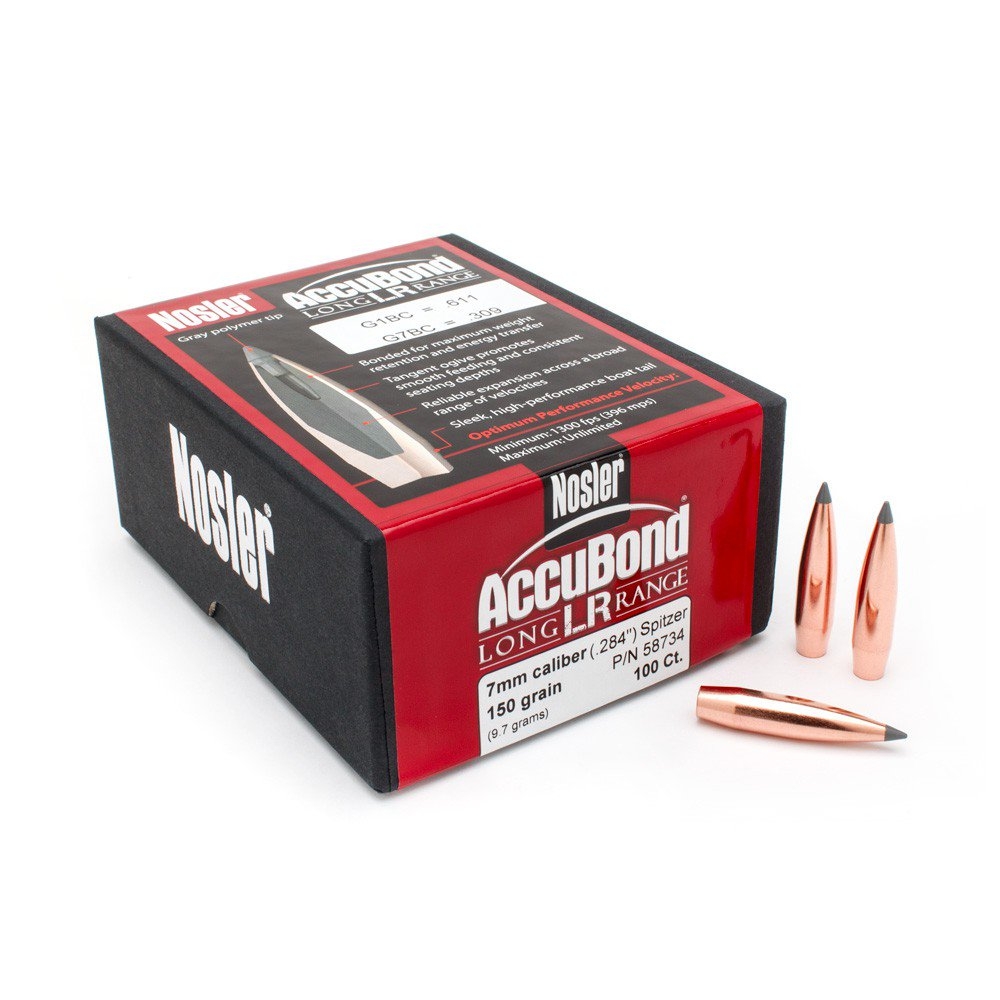 284 Cal/7mm 150gr AccuBond LR Bndd Spitzer BT 100ct 58734