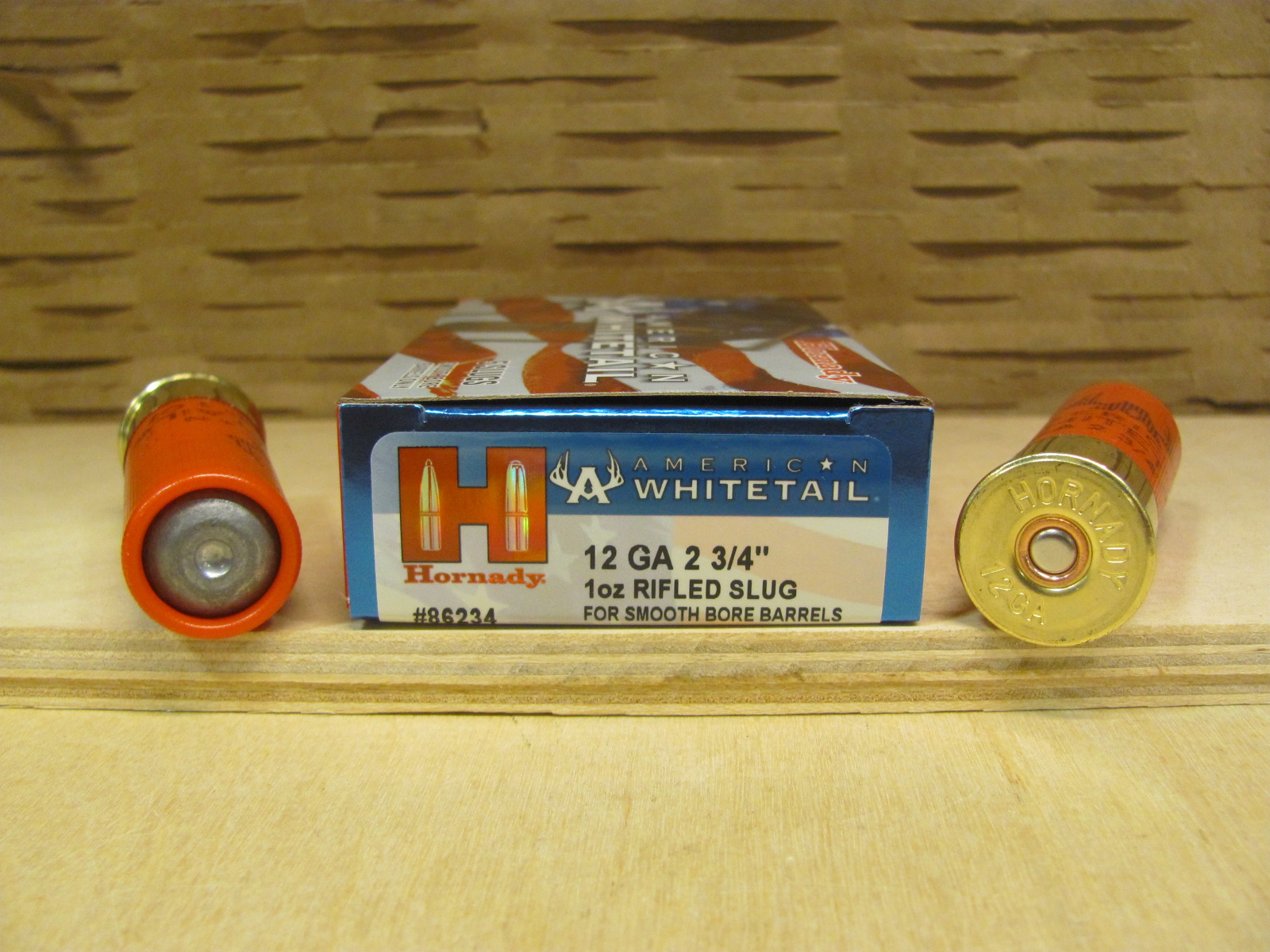 5 Round Box – 12 Gauge 2.75 Inch 1 Ounce Rifled Slug Hornady American Whitetail Ammo – 86234