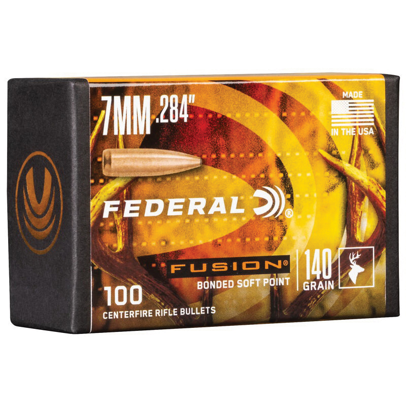 Federal Fusion Component 7mm 140 gr SP Bullet, 100/box - FB284F1