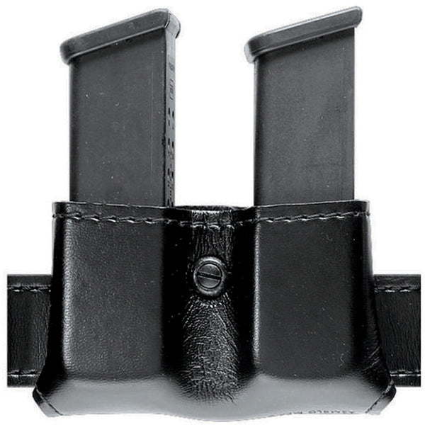 Safariland Model 079 Slimline Open Top Double Magazine Pouch Fits Glock G17/G19/G22/G23, Black