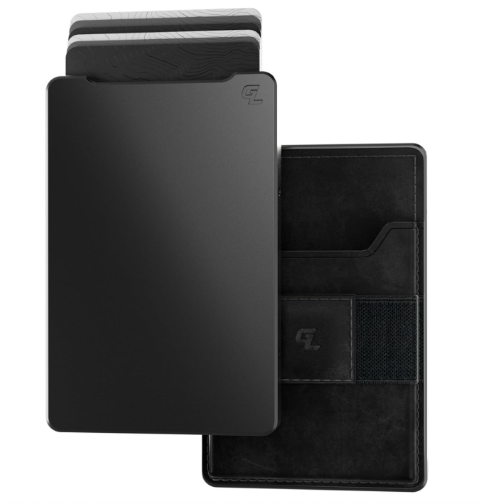 Groove Life Leather Wallet - Gunmetal & Black - WLT3-322