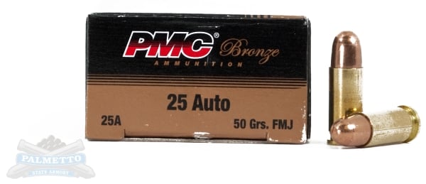 PMC BRNZ 25ACP 50GR FMJ 50/1000 - No Credit Card Fees - Low, flat rate shipping