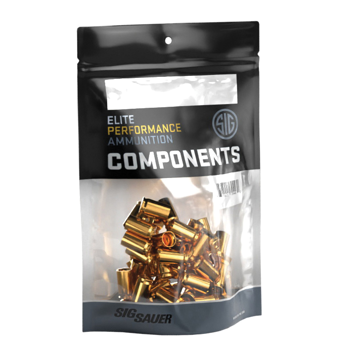 Sig Sauer .45 ACP Unprimed Component Pistol Brass, 100rds