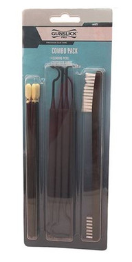 Gunslick Pro High-Quality 91924 Gun Cleaning Combo Pack 4 Picks/Swabs/Brush