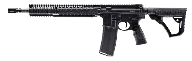 Daniel Defense DDM4A1 RII 14.5" 5.56 NATO AR Rifle, Black