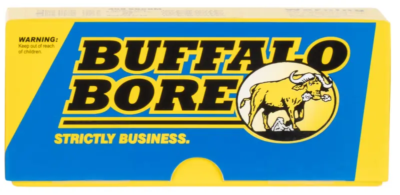 Buffalo Bore Ammunition 47C20 Hunting Sniping Strictly Business 458SOCOM 350gr Semi Jacketed Flat Point 20 Per Box/12 Case