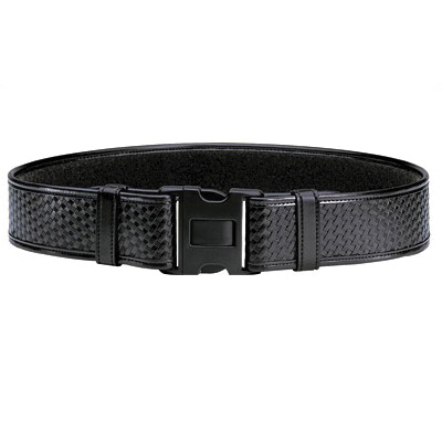 Bianchi 7950 2.25" Duty Belt Size 40-46 Large Basketweave Duraskin Belt, Black - 22127