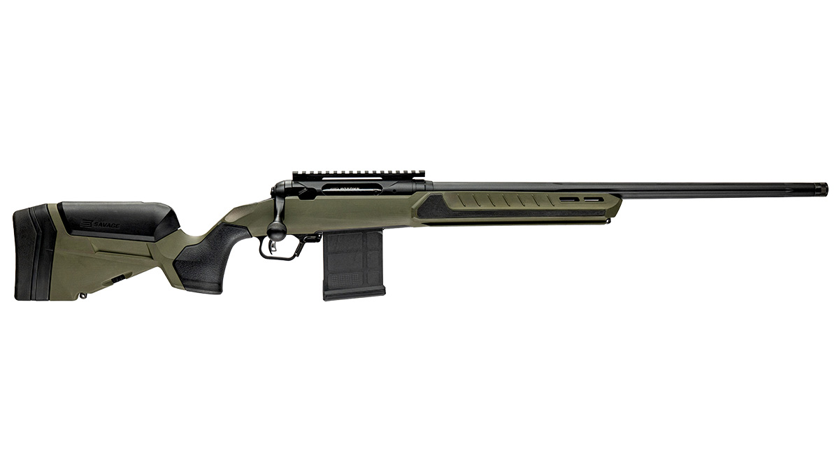 Savage Arms 110 Core Predator .243 Winchester 22" RH Bolt Action Rifle, Hunter Green - 32637