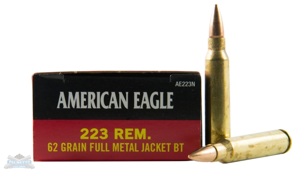 FED AM EAGLE 223 REM 62GR FMJ 20/500 - No Credit Card Fees - Low, flat rate shipping