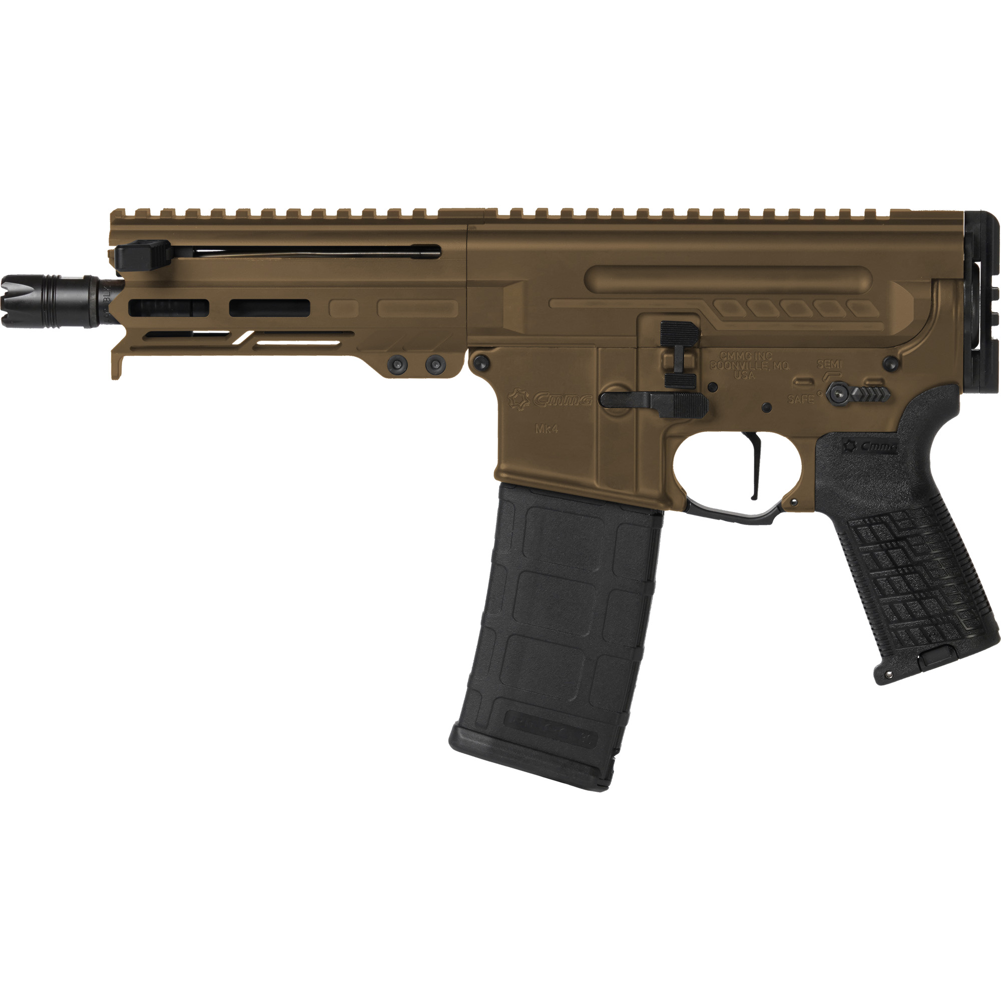 CMMG .300 AAC Blackout AR Pistol with 6.5" Barrel, Bronze - 30A0E33MB