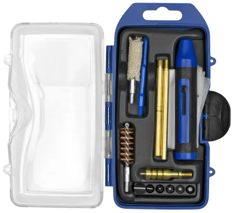 DAC GM40P GunMaster Cleaning Kit 40 Cal 10mm Pistol/14 Pieces Black/Blue