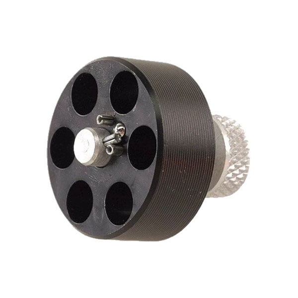 HKS M Series 22 LR 6rd Speedloader Fits Ruger SP101 & S&W 34/35/43/63/K Frame, Black - 22J