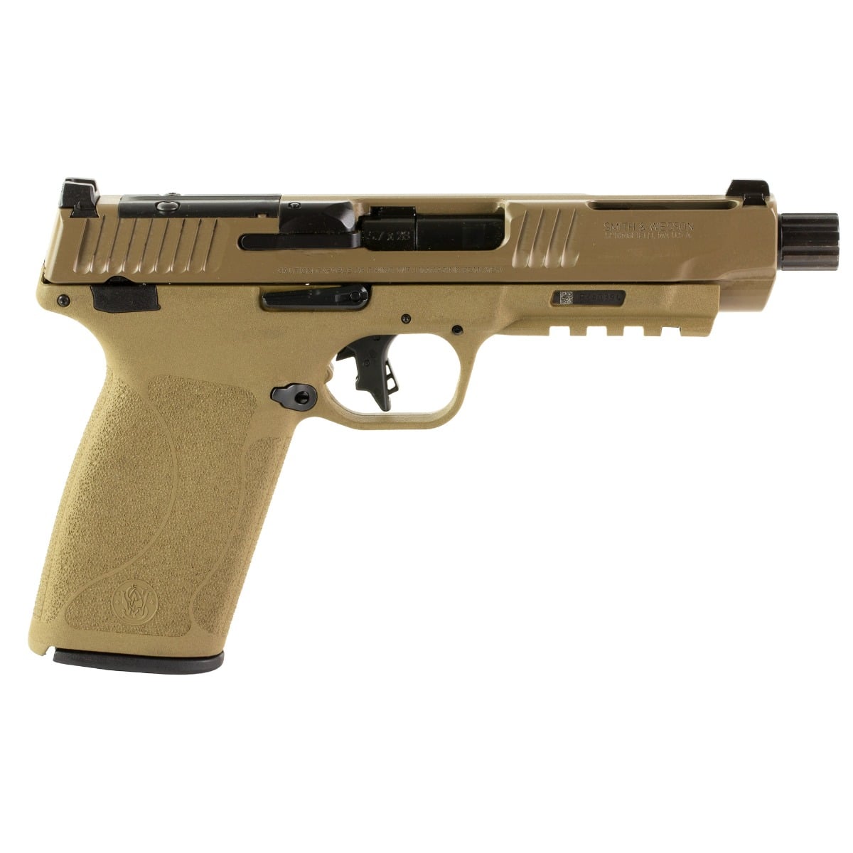 SMITH AND WESSON M&P5.7 OR 5.7X28 5″ FDE TB - No Credit Card Fees - Free Shipping
