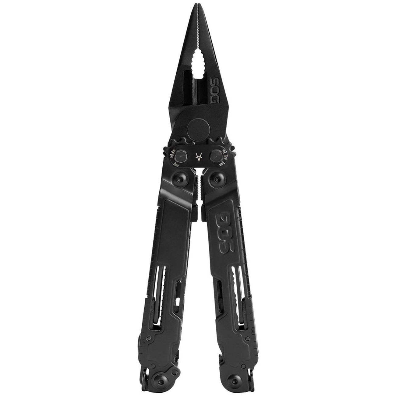 SOG Knives Poweraccess Deluxe Stainless Steel Blade Flat 3-Sided 21-in-1 Multi Tool, Black Oxide - PA2002-CP