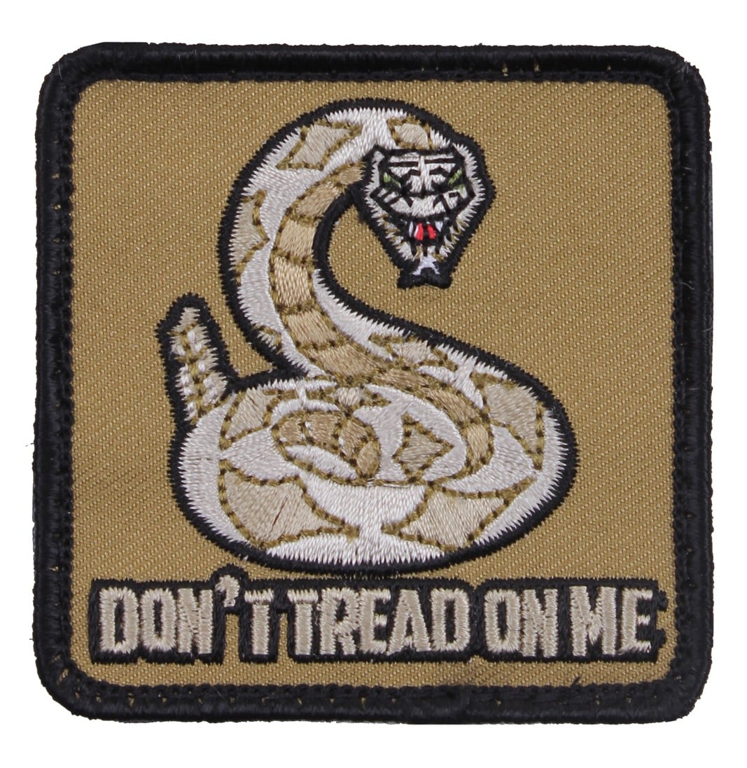Rothco Dont Tread On Me Morale Patch - Tan, Packaging Bulk Packaging