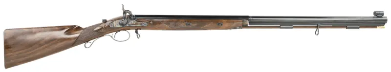 Taylors Company 210096 Mortimer Whitworth 45 Cal Percussion 32.31" Blued Octagon Barrel, Color Case Hardened Steel Receiver, Fixed Oiled Walnut Stock, Musket Cap Percussion, Right Hand