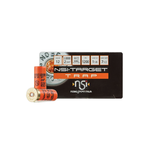 Nobel Sport Target Trap Gold 12 Gauge 2-3/4" #7.5 1-1/8 Ounce 25rds