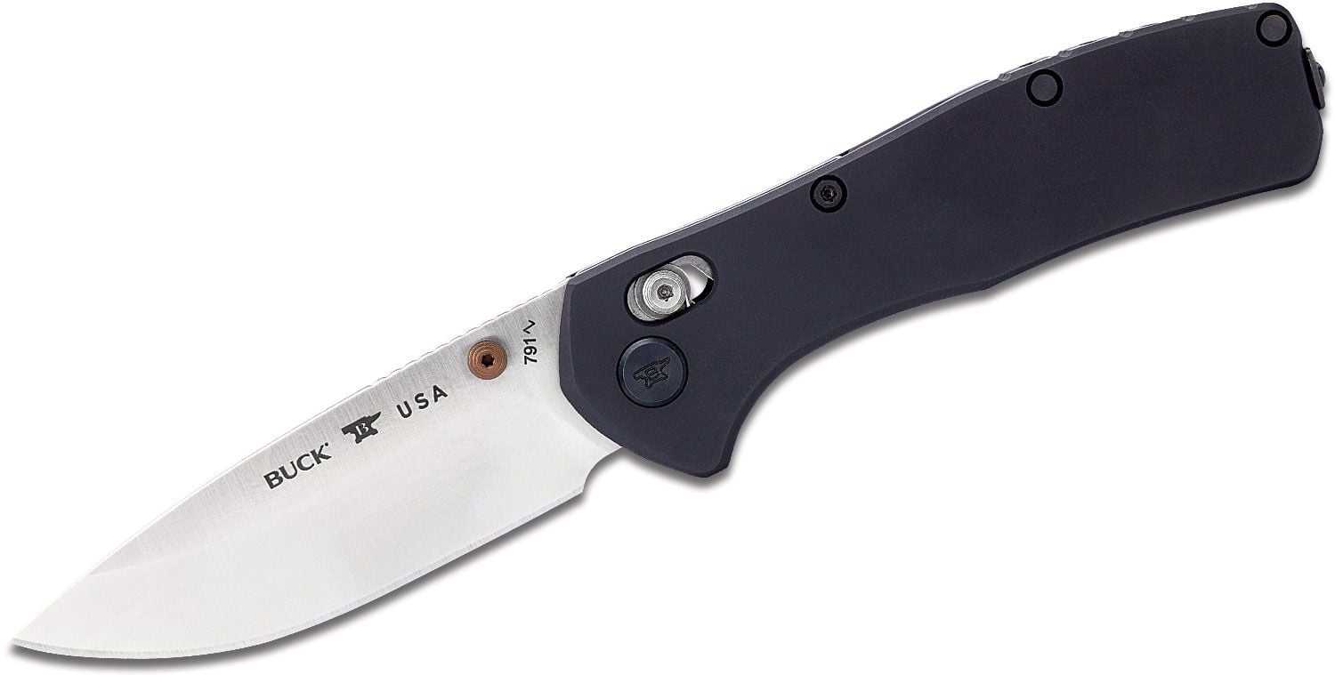 Buck Range Elite Folding Drop Point Knife, Black - 0791BKS-B