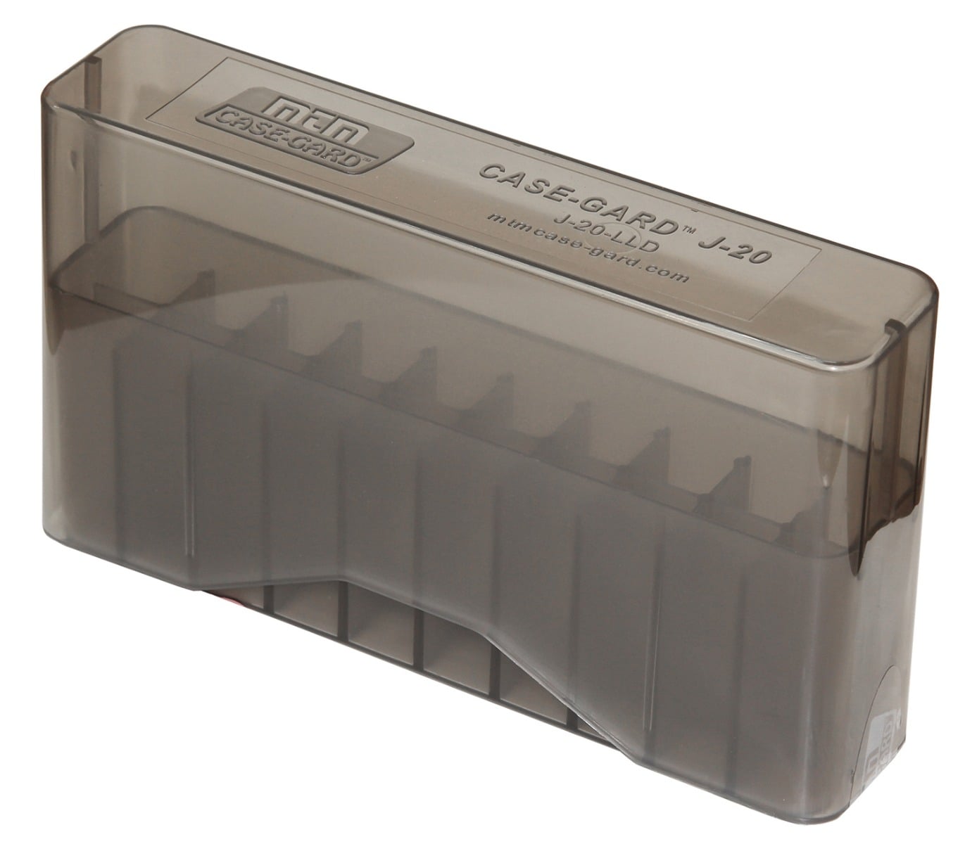 MTM SlipTop Ammo Box 20rd, Smoke - J-20-LLD-41