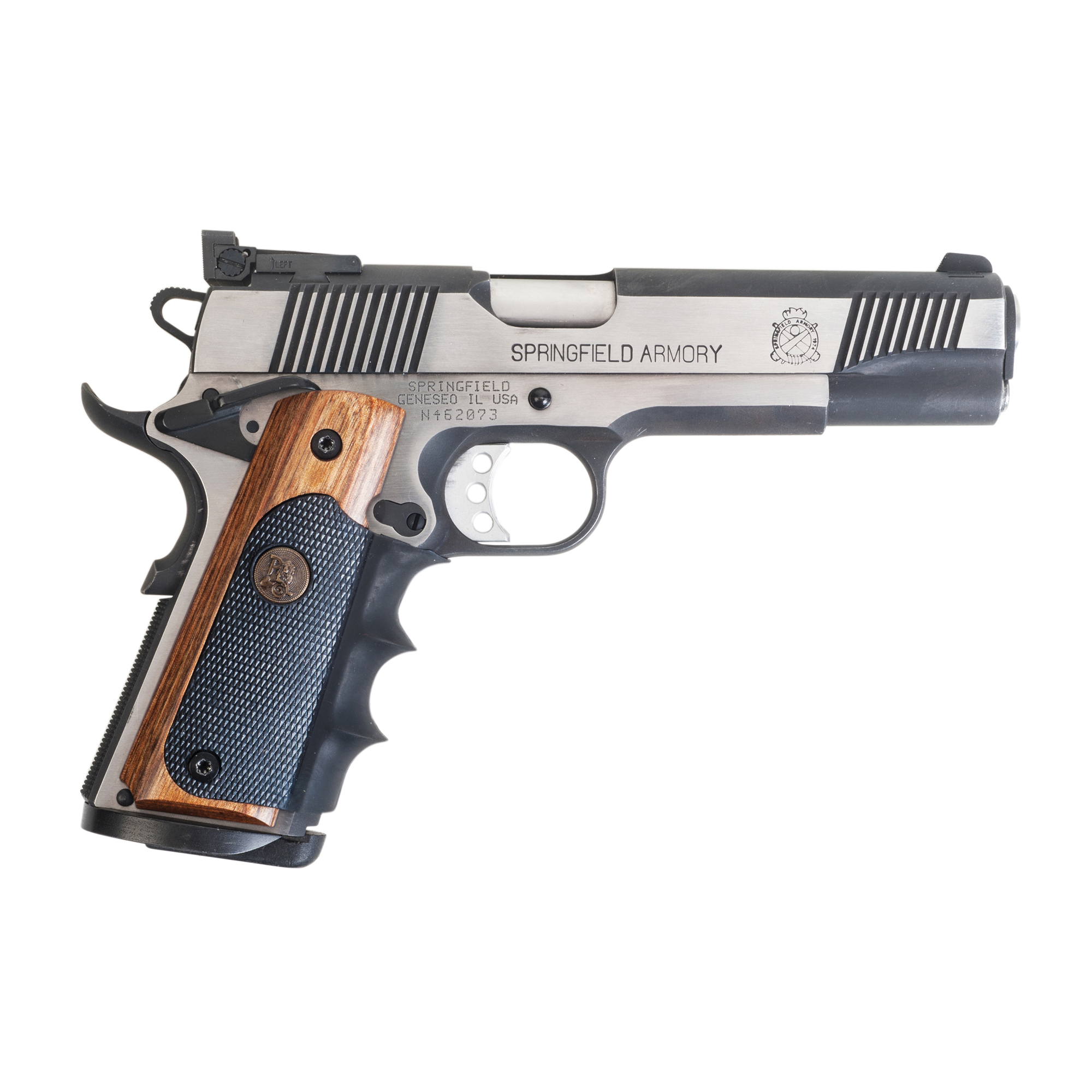 Pachmayr Laminate, Fits Full Size 1911, Heritage Walnut Finish