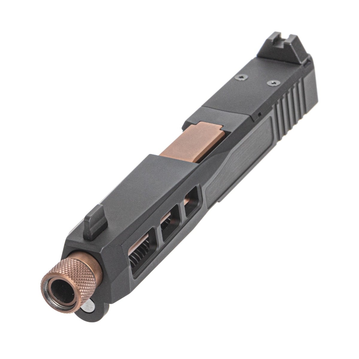 PSA Dagger Complete SW1 RMR Slide Assembly W/ Copper Threaded Barrel, Black