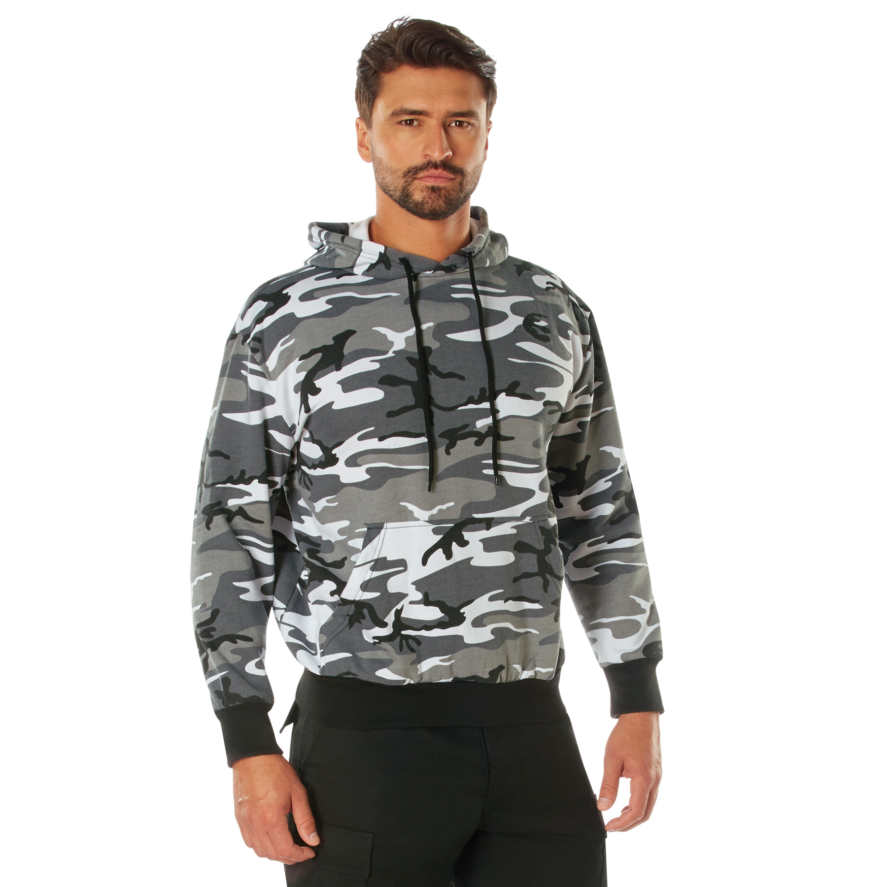 Rothco Camo Pullover Hooded Sweatshirt - City Camo, Medium