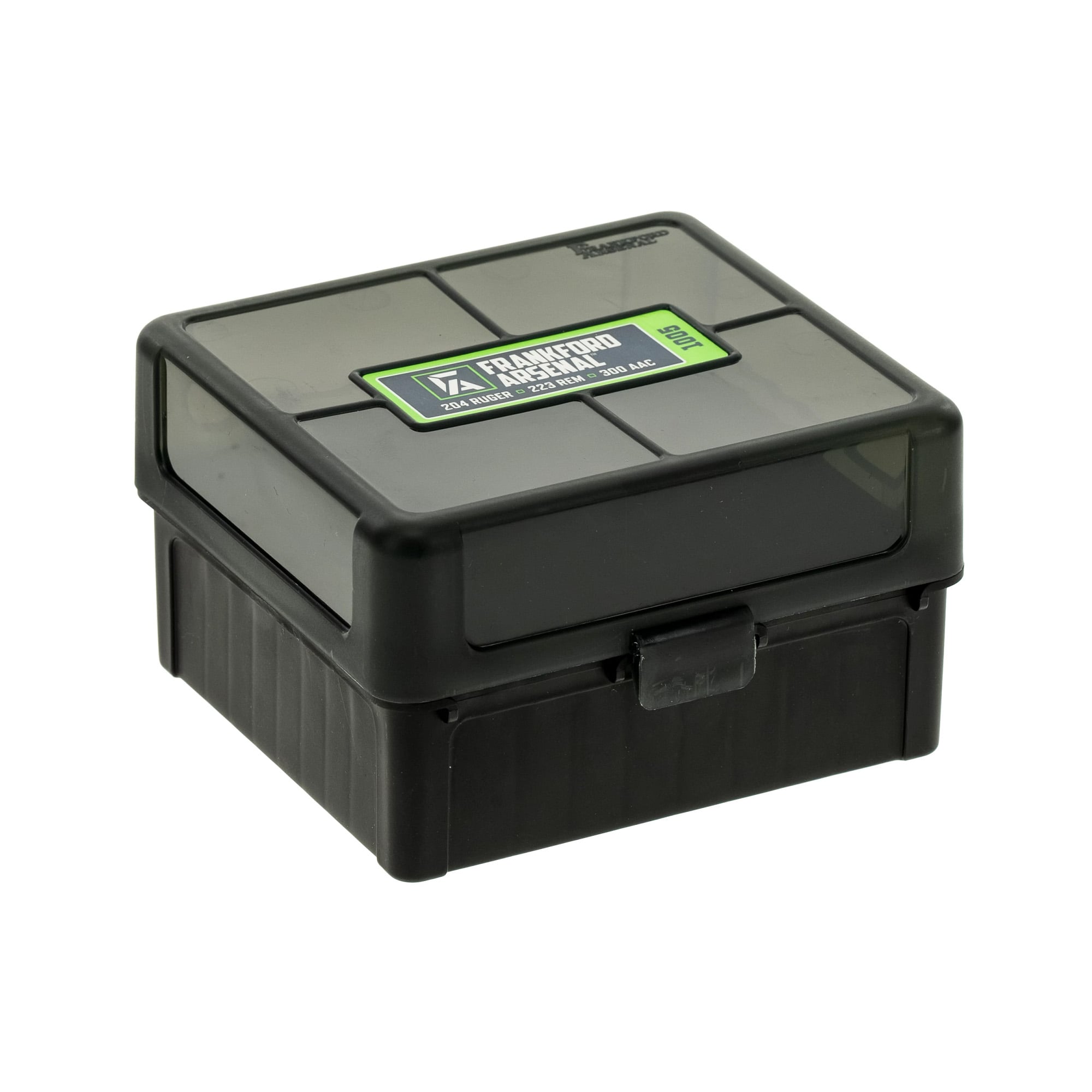 Frankford Arsenal 100 Round Ammo Box, fits 17 Rem, .222/.223 Rem, Gray - 1083799