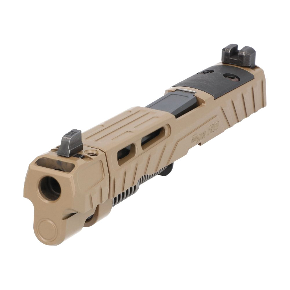 Sig Sauer Optic Ready Complete Slide Assembly Fits P320 Spectre Comp Full-Size, Coyote Brown