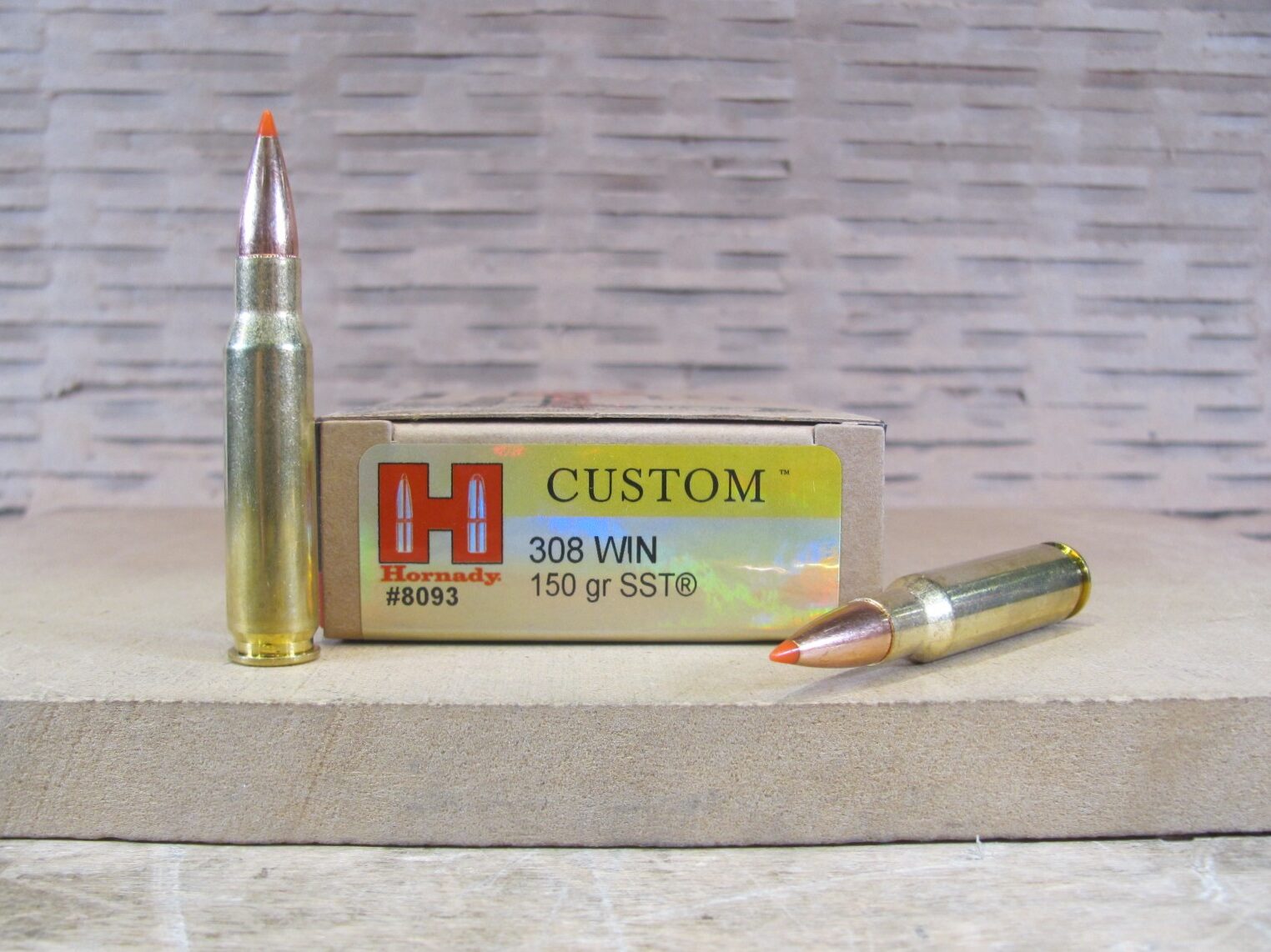 200 Round Case – 308 Win 150 Grain SST Hornady Custom Ammo – 8093
