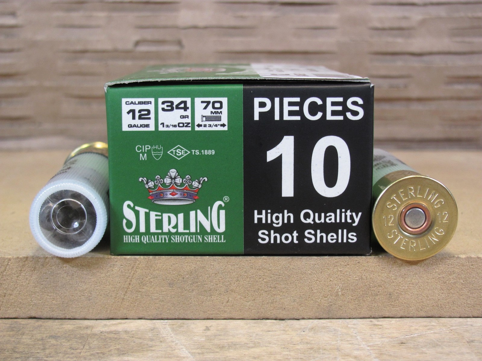 200 Round Case – 12 Gauge 2-3/4 Inch 9 Pellet 00 Buckshot Turkish Ammo Made by Sterling