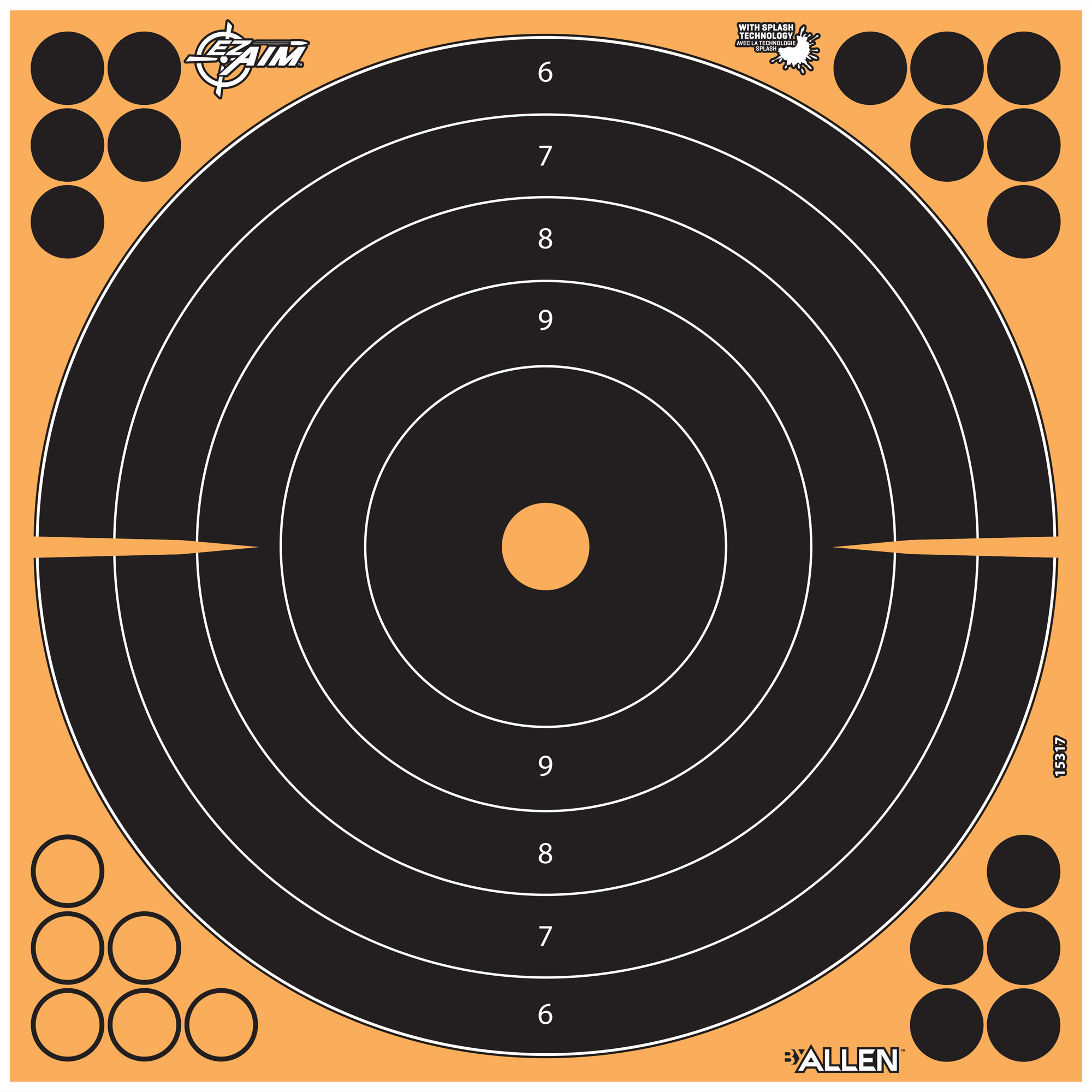 Allen EZ AIM Adhesive Paper Target - 15317