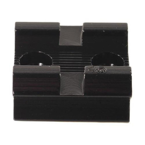 Weaver Standard Top Mount Aluminum Scope Base - Gloss Black - #45 - FRONT/REAR Modern Muzzleloader, Springfield